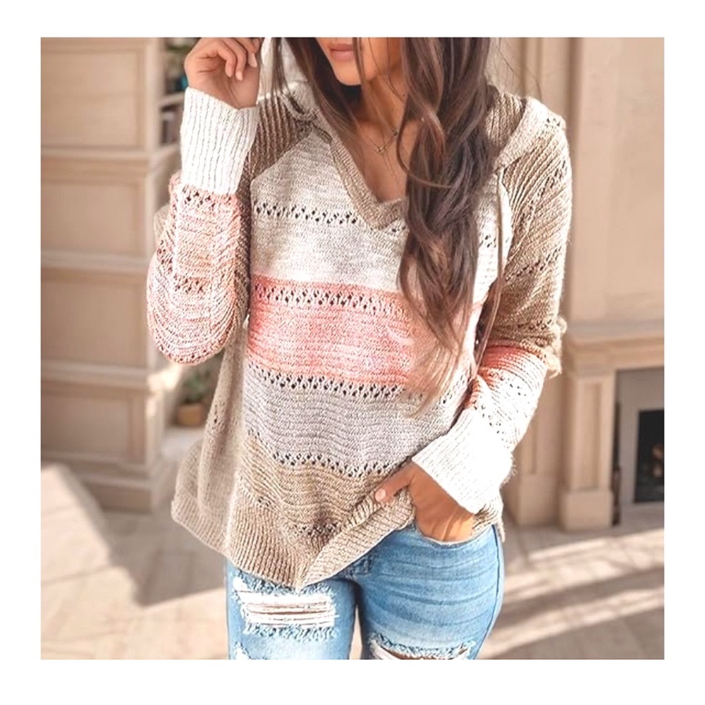 NWT Hooded Pullover Sweater